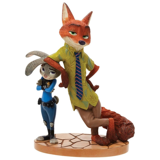 Disney Showcase Statuina Nick Wilde e Judy Hopps Zootopia Resina 20cm 15cm 6014932 colore non specificato