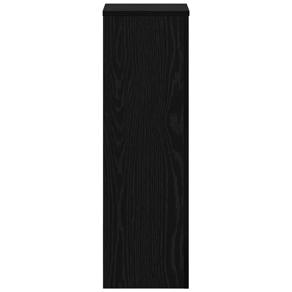 Supporto per piante 2 pcs Rovere Nero 25 x 25 x 80 cm 869234