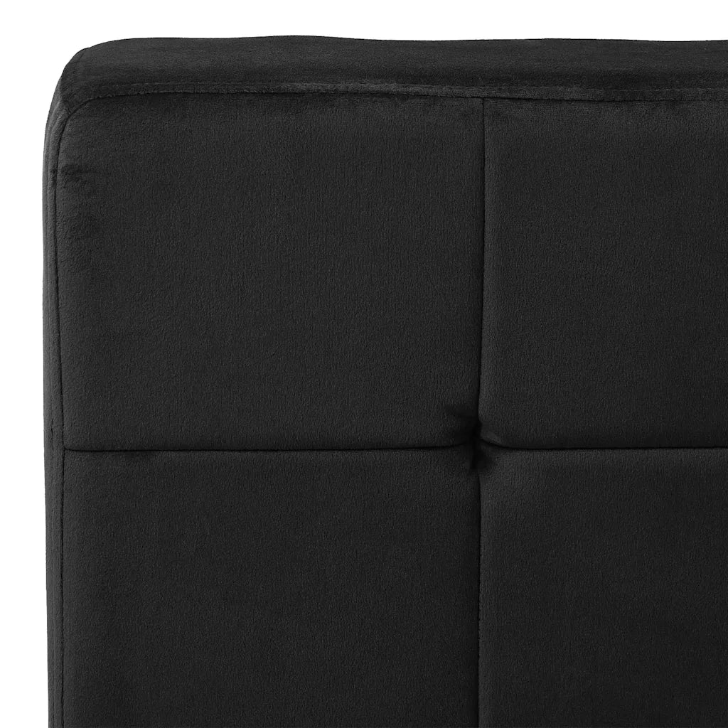Poltrona Relax | Sedia Relax 65x79x87 cm Nera in Velluto
