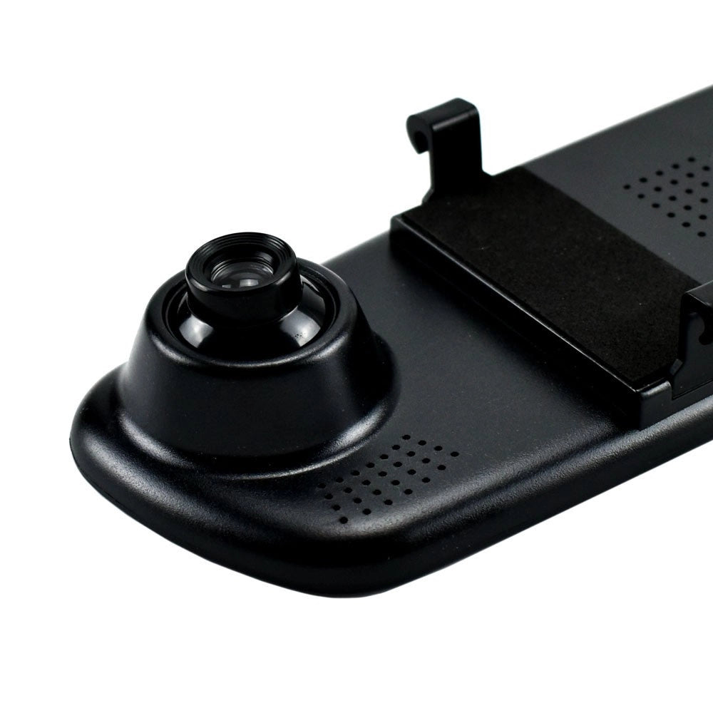 Trade Shop - Monitor Per Specchietti Auto 4,5" Q-ca599 Con Videocamera Anteriore Posteriore Hd -
