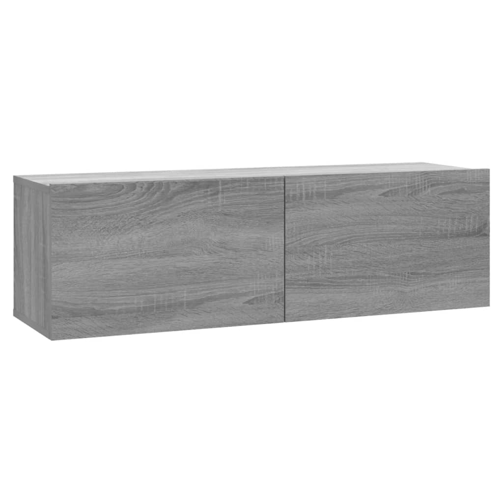 Mobile TV da parete Sonoma 100 x 30 x 30 cm in legno ingegnerizzato grigio 02_0024281