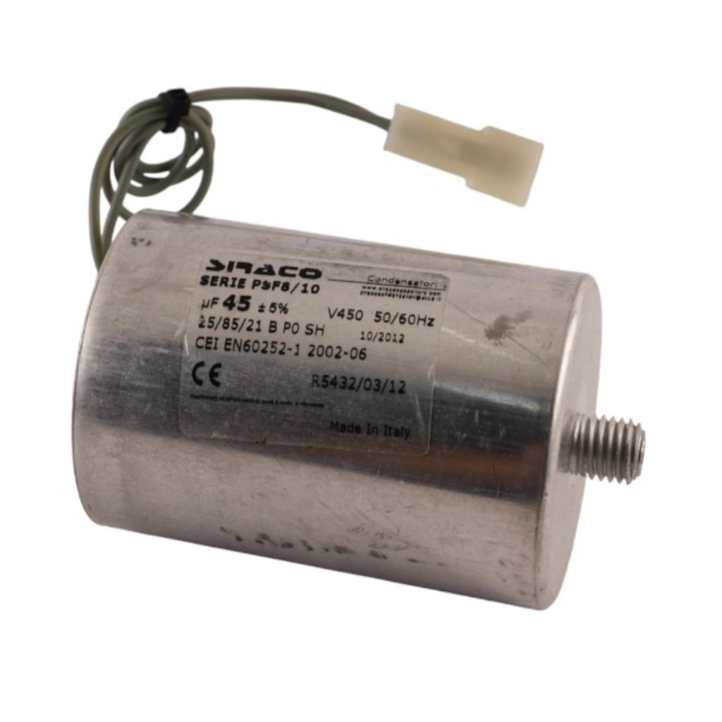 Condensatore 45f 450V 50-60Hz con codolo Aleyay