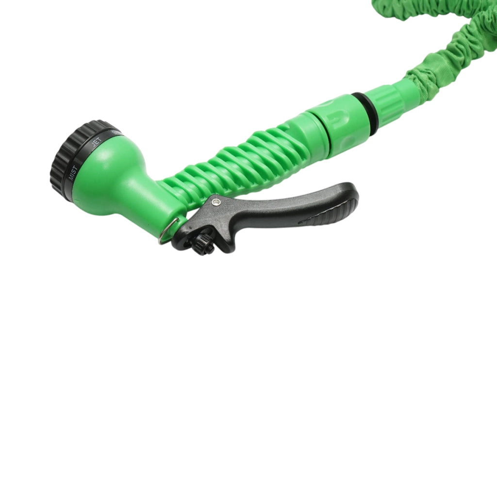 Tubo da giardino estensibile TPE 5-15 m con pistola regolabile a 7 modalità, adattatore 3/4 e raccordo rapido 1/2