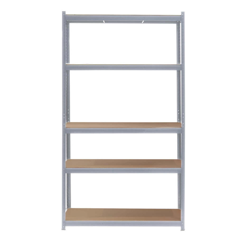 Scaffale per carichi pesanti zincato 100x60x200cm Scaffale a incastro 5 ripiani 200kg/piano