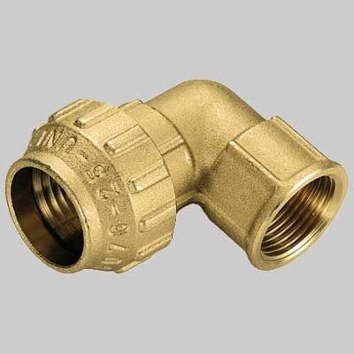 RACCORDO A GOMITO FEMMINA COBRA RING  40 x 11/4     TIEMME
