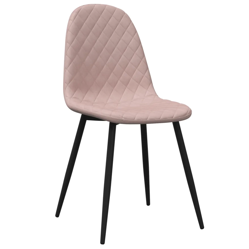 Sedie da Pranzo 2 pz Rosa in Vellutocod mxl 118495