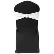 Fascia Elasticizzata Bianca Decorativa Sedia con Fibbia Diamante 25 pz 130345