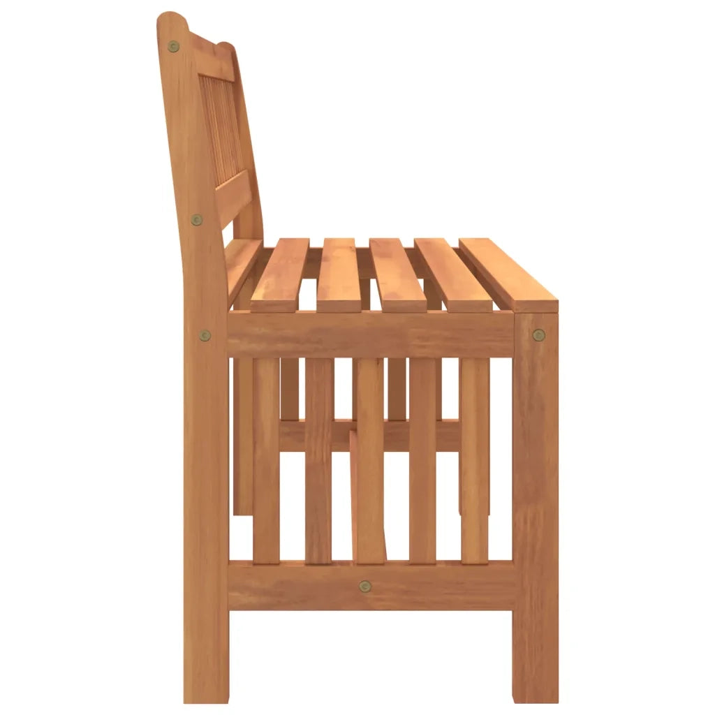 Panca da Giardino 110 cm Legno Massello di Eucalipto 363290