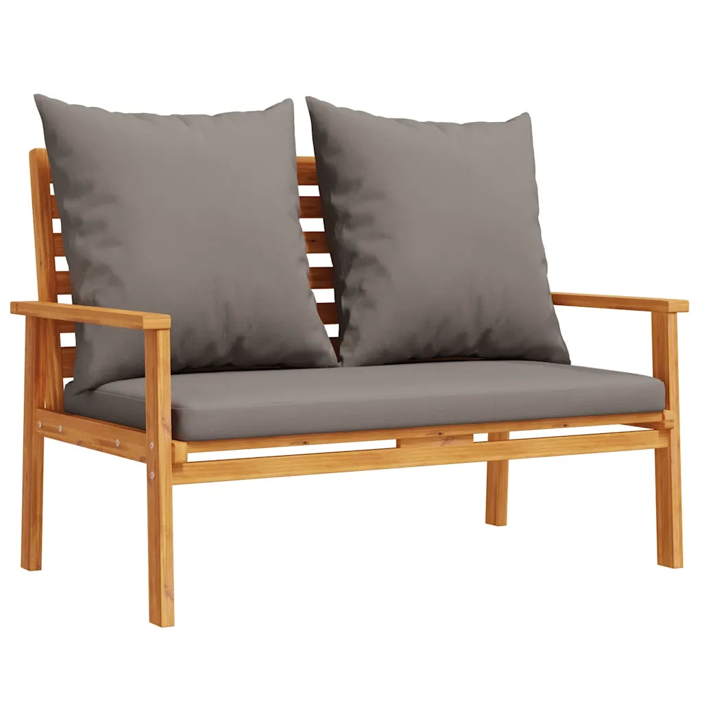 Salotto da Giardino-Set da giardino con Cuscino in Legno Massello di Acacia 434726