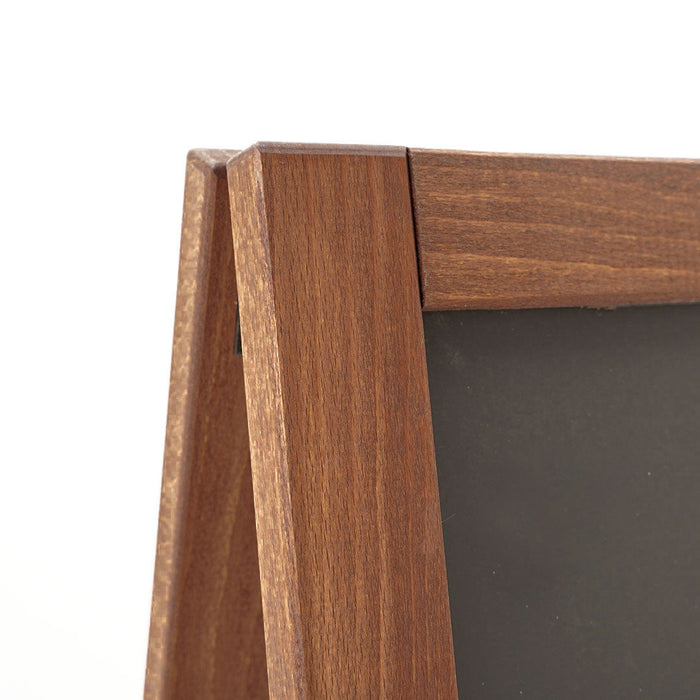 Lavagna a Cavalletto Magnetica 59x119 cm Cornice in Legno di Faggio Dark Wood