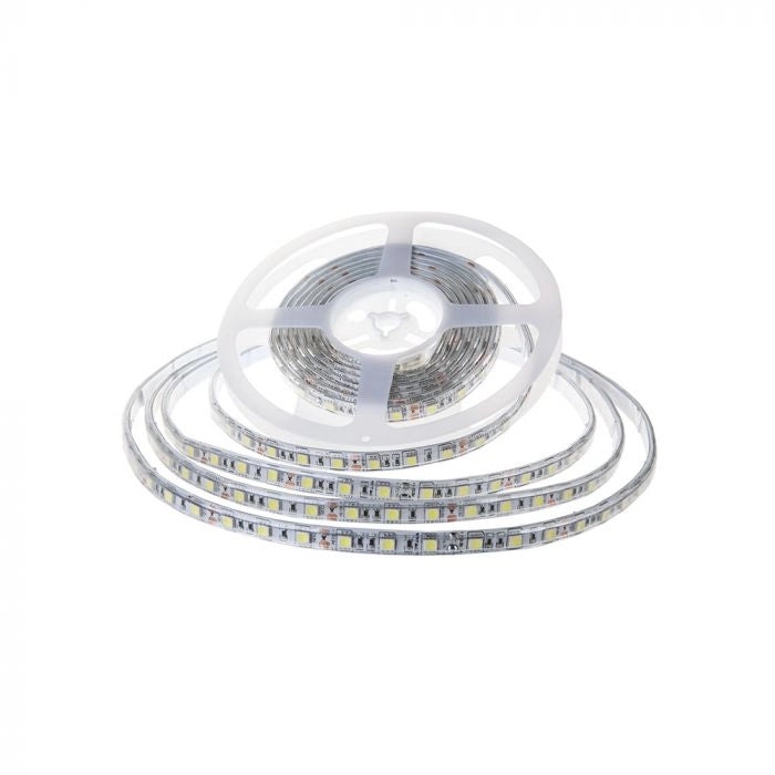 V-TAC VT-2835 120 Striscia Strip LED Professionale SMD2835 7,2W/mt 10mt Metri 120 LED/mt 4000K 24V Esterno IP65 SKU 2626