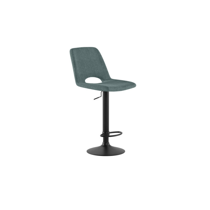 Sgabello con alzata a GAS rivestito in tessuto easy-clean Gambe metallo verniciato Alex 45cm X 52cm H 88,5/103,5cm Sto..