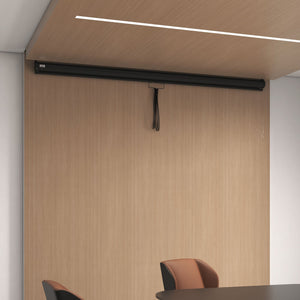 Telo Proiettore 120" Regolabile con Montaggio a Soffitto e Parete Formato 4:3 244x8,6x183cm Bianco e Nero