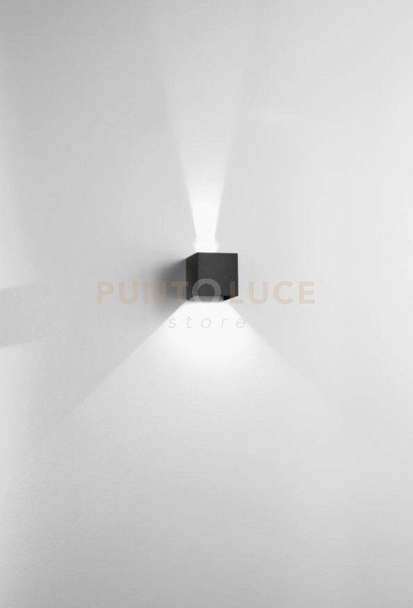 APPLIQUE DA ESTERNO A LED CUBE ANTRACITE 3000K 720LM 10W 10X10X10CM IP65