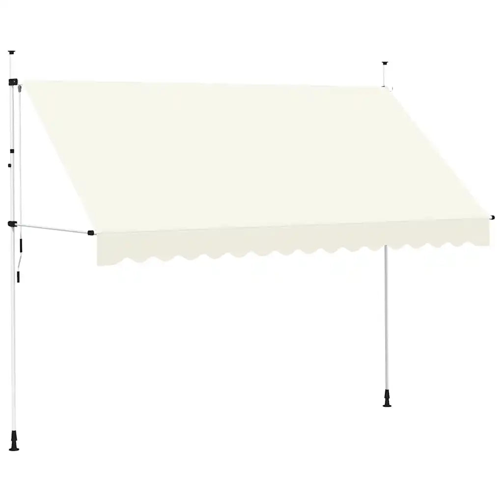Tenda da Sole | Tenda parasole Retrattile Manuale 350 cm Crema
