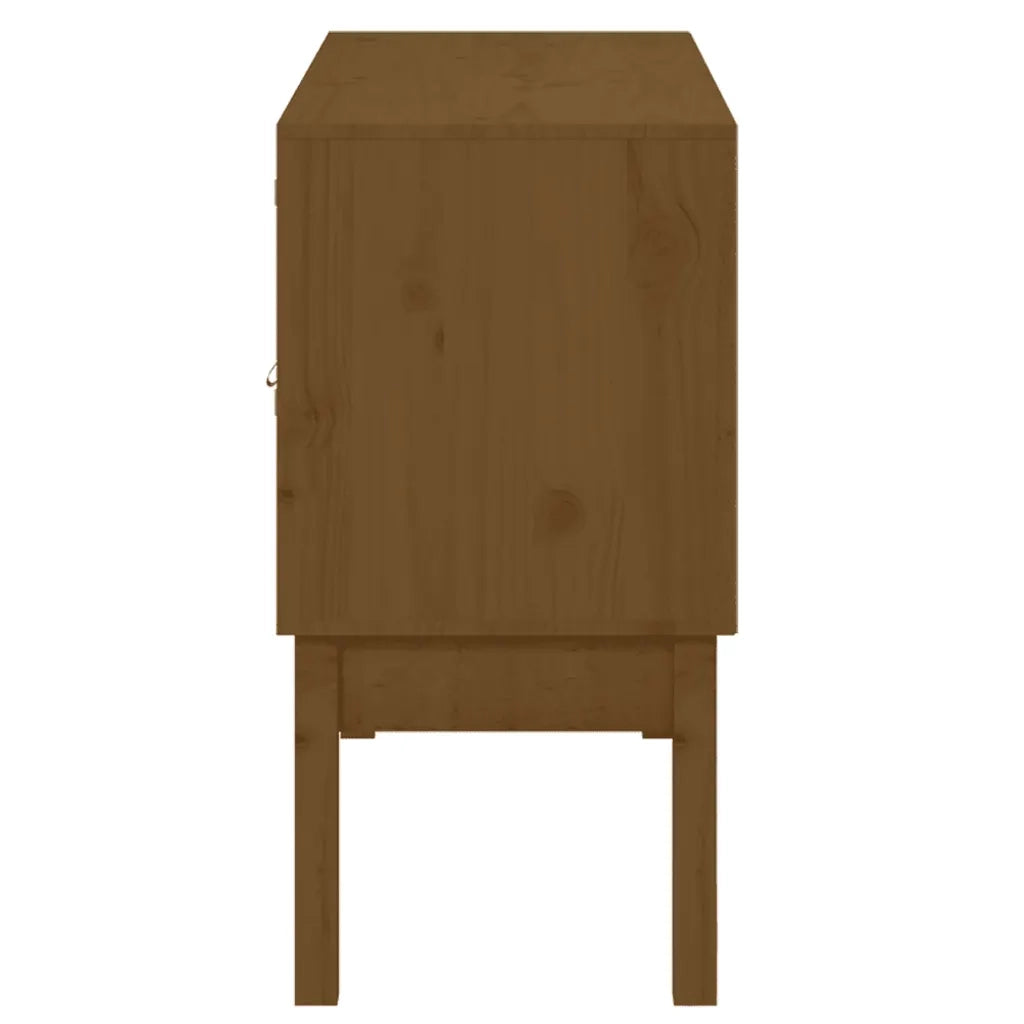Credenza Marrone Ambra 110x40x78 cm in Legno Massello di Pino 823527