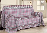 Telo Arredo Multiuso Linea Pensieri Delicati In 100% Cotone Disegno Pecorelle - Singolo - Rosa