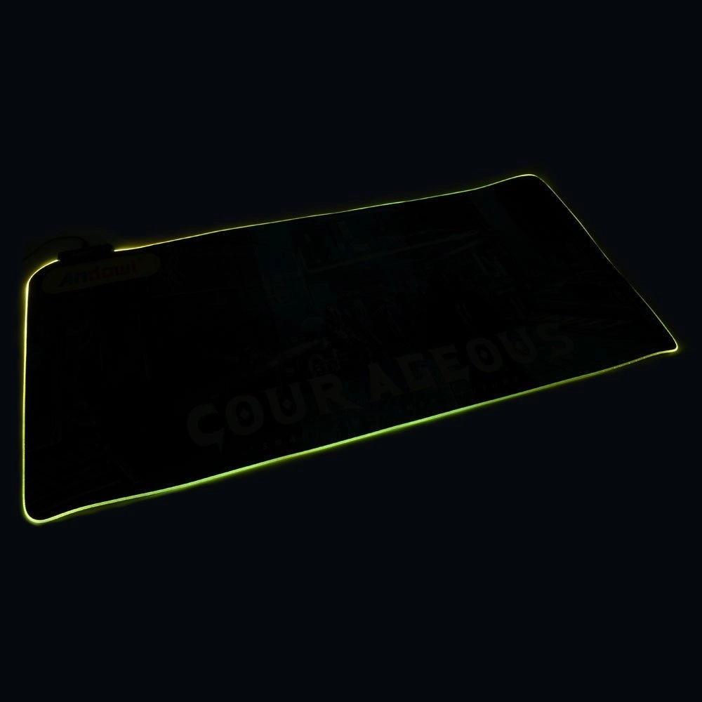 Trade Shop - Tappetino Gaming Mouse Pad I Giochi Iniziano Con Led Rgb Outline 80 X 30cm Q-r10 -