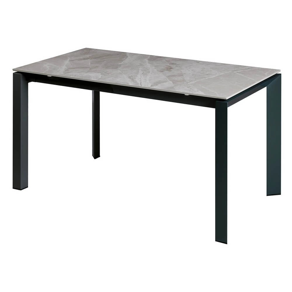 Tavolo da pranzo in gres gambe in acciaio 140/200 - TAREEN