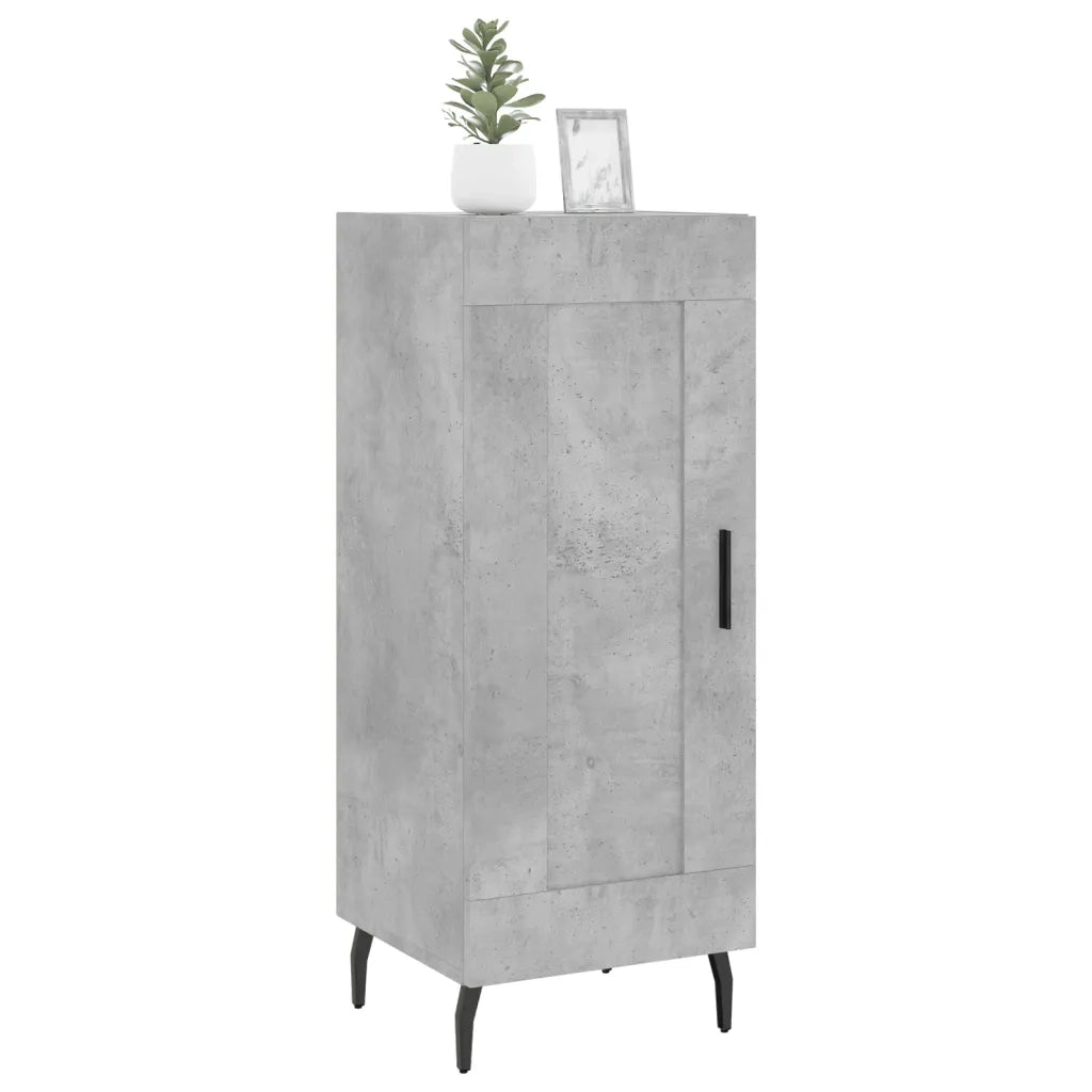 Credenza Grigio Cemento 34,5x34x90 cm in Legno Multistratocod mxl 79974