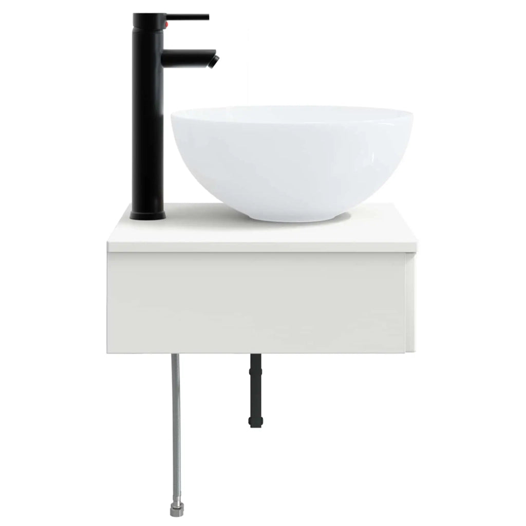 Lavabo da Parete Bianco 40 x 41 x 40,5 cm Legno ingegnerizzato 890178