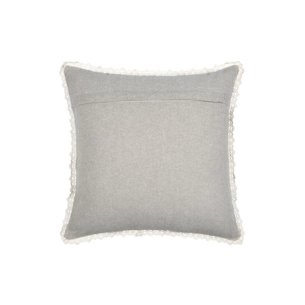 CUSCINO CLARINE 40X40CM BEIGE IN POLICOTONE.