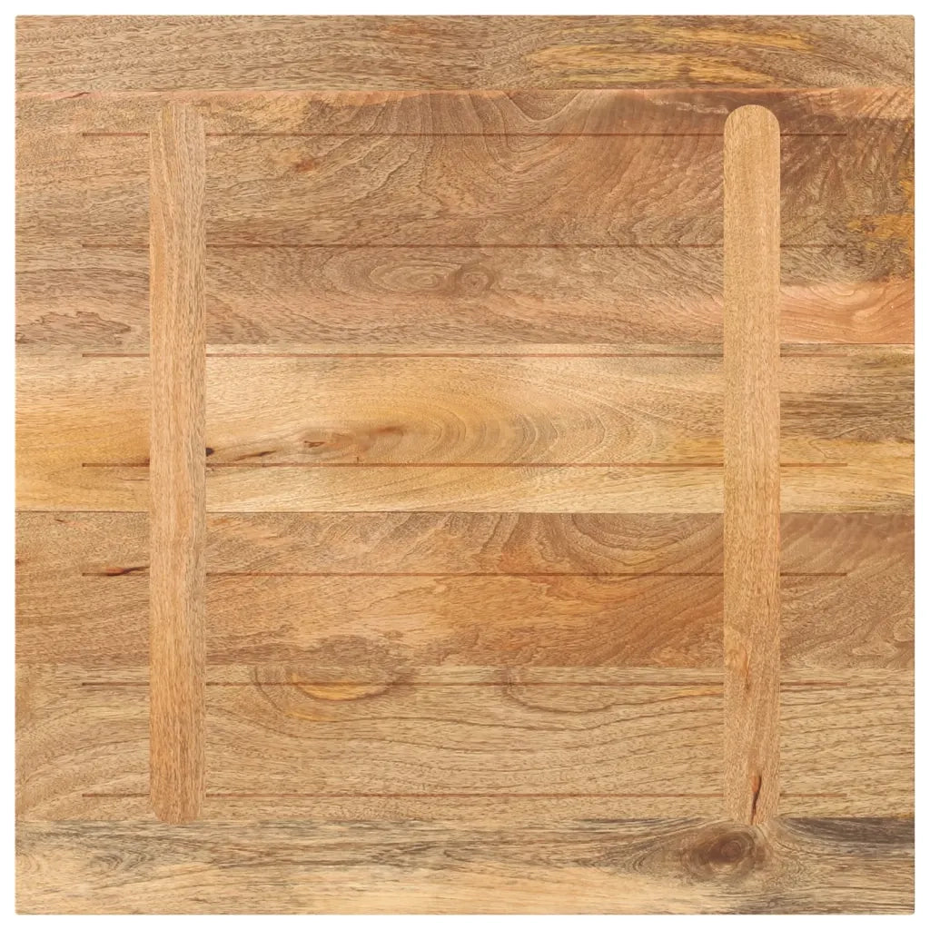 Piano per Tavolo 70x70x3,8 cm Quadrato Legno Massello di Mango 371539