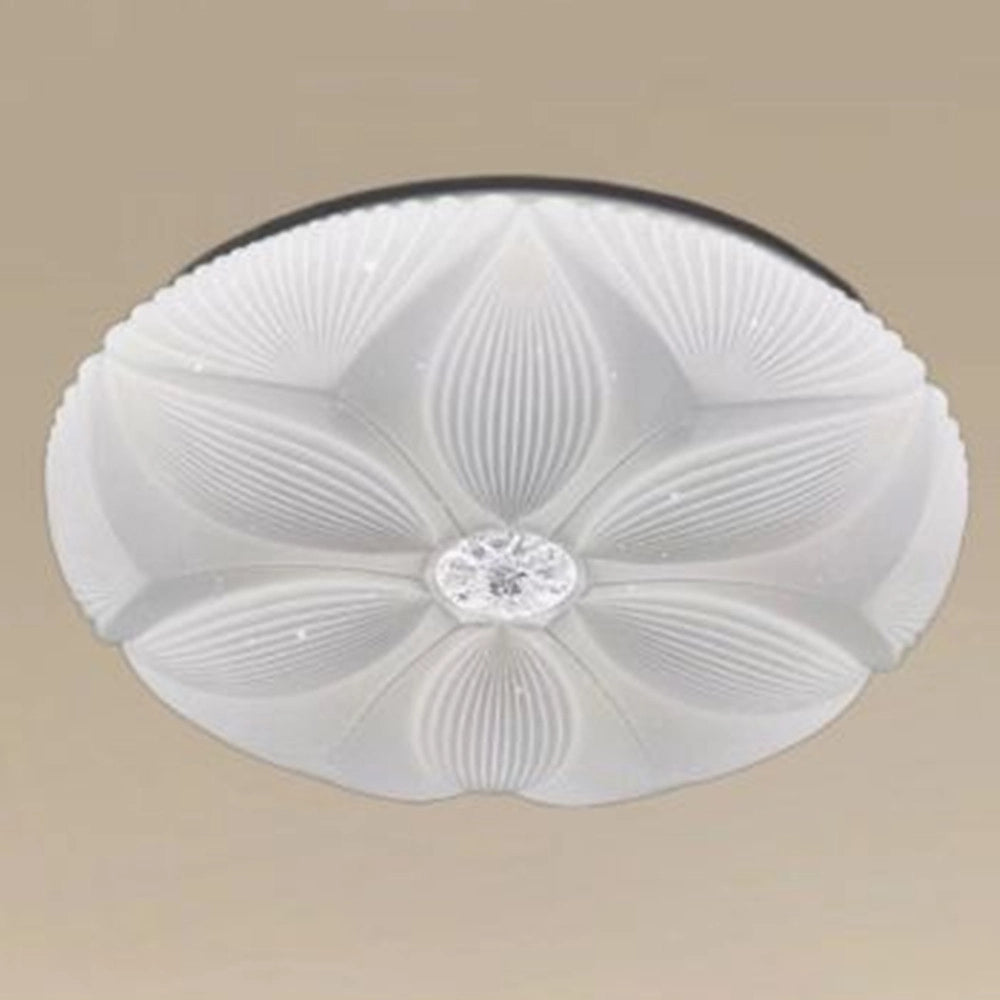 Trade Shop - Plafoniera Soffitto Lampada Led Decoro Fiore 60w Bianco Luce Fredda 6500k Ip20 16744 -