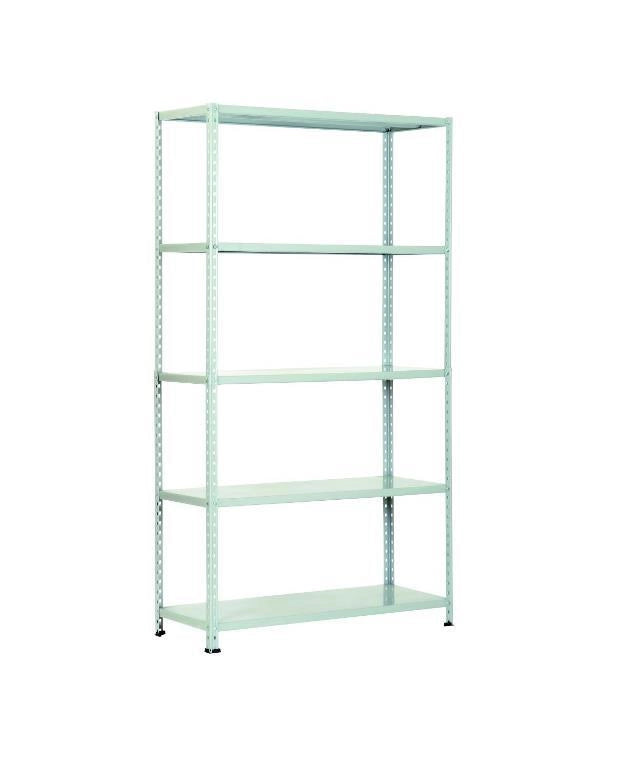 Scaffale in Metallo con Aste Spezzate 5 Ripiani 100 x 40 x 186 cm