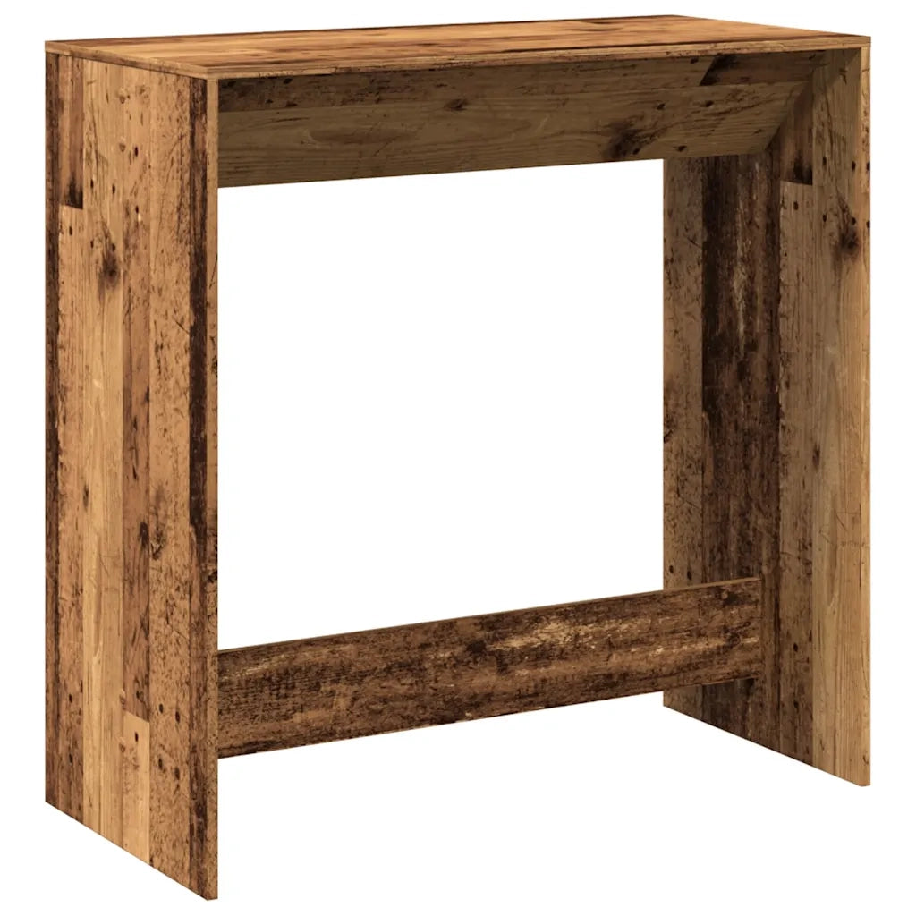 Tavolo da Bar Legno Antico 102x50x103,5 cm in Legno Multistrato 854434