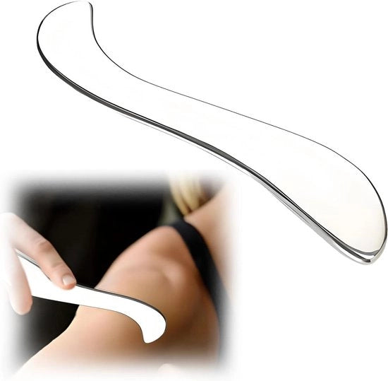 Set di Gua Sha per la Massaggio del Corpo e l'Alleviamento del Dolore con Strumento di Fascia per Gambe, Schiena, Viso e Collo