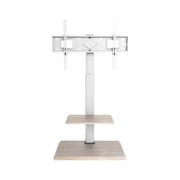 Supporto monitor tv pavimento techly ica tr59 white e wood