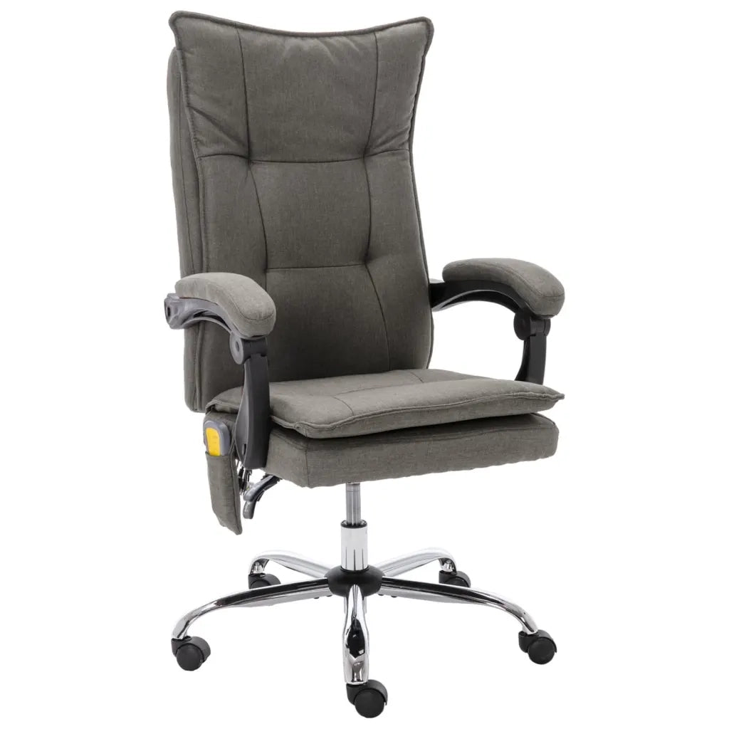 Sedia Massaggiante da Ufficio Grigia in Tessuto cod mxl 26282