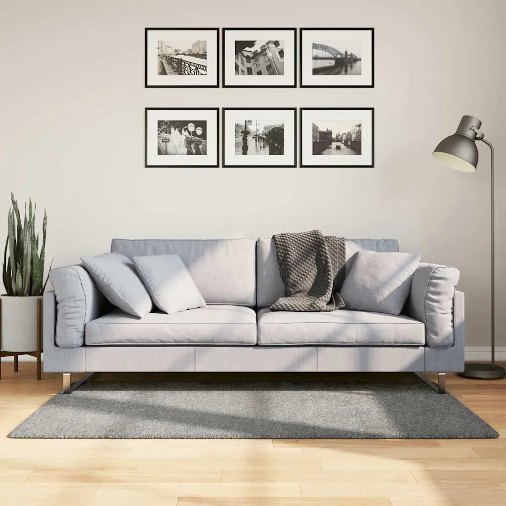 Tappeto del soggiorno | Tappeto Shaggy PAMPLONA a Pelo Lungo Moderno Verde 80x150 cm