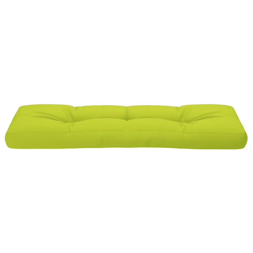 Cuscino per Pallet Verde Brillante 120x40x12 cm in Tessuto