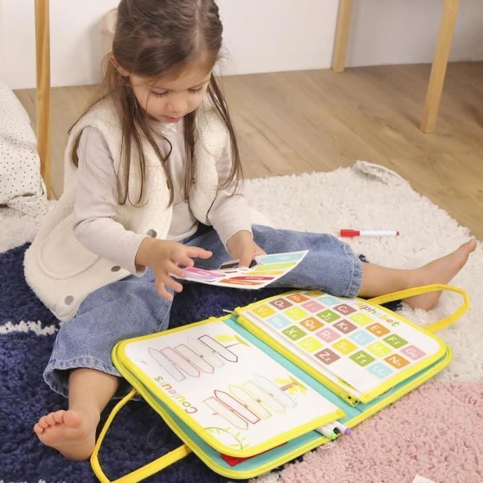 Sacca Attività - Montessori - GIADA - Gioco Educativo - Viaggio - Sensoriale - Gioco per Bambini - Design Francese