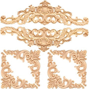 Ornamenti in legno 6 pezzi decorativi per mobili