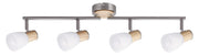 Barra spot Gavin 6489 Rabalux 4xE14 cromo satinato/bianco