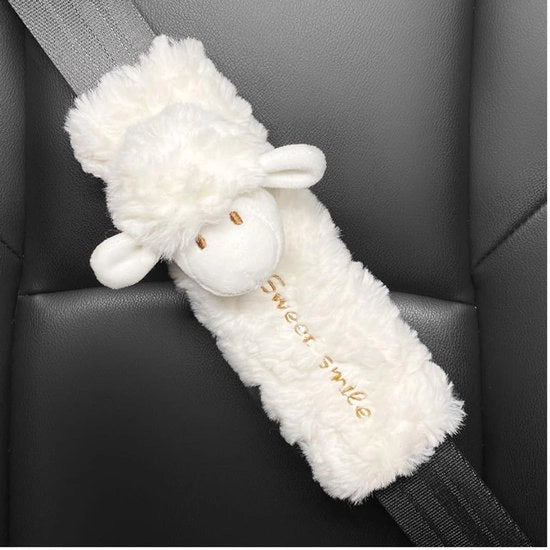 Cuscino autosupporto morbido - Protezione per cinture di sicurezza - Piumino - Universale - 2 pezzi - 22 x 7 cm - Cuscino per cinture di sicurezza