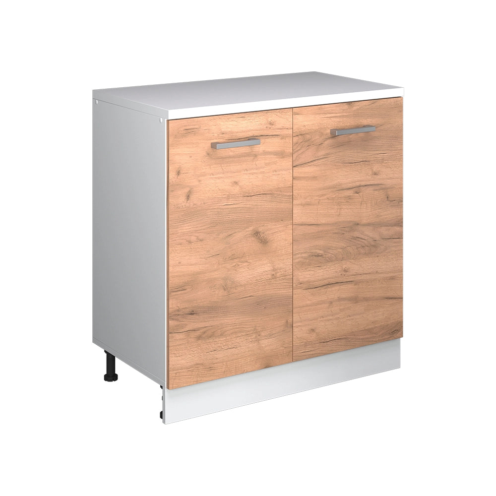 Mobile per mansarda Rion Rovere dorato/Bianco 80 x 83.8 cm senza inclinazione con 2 ante Vicco