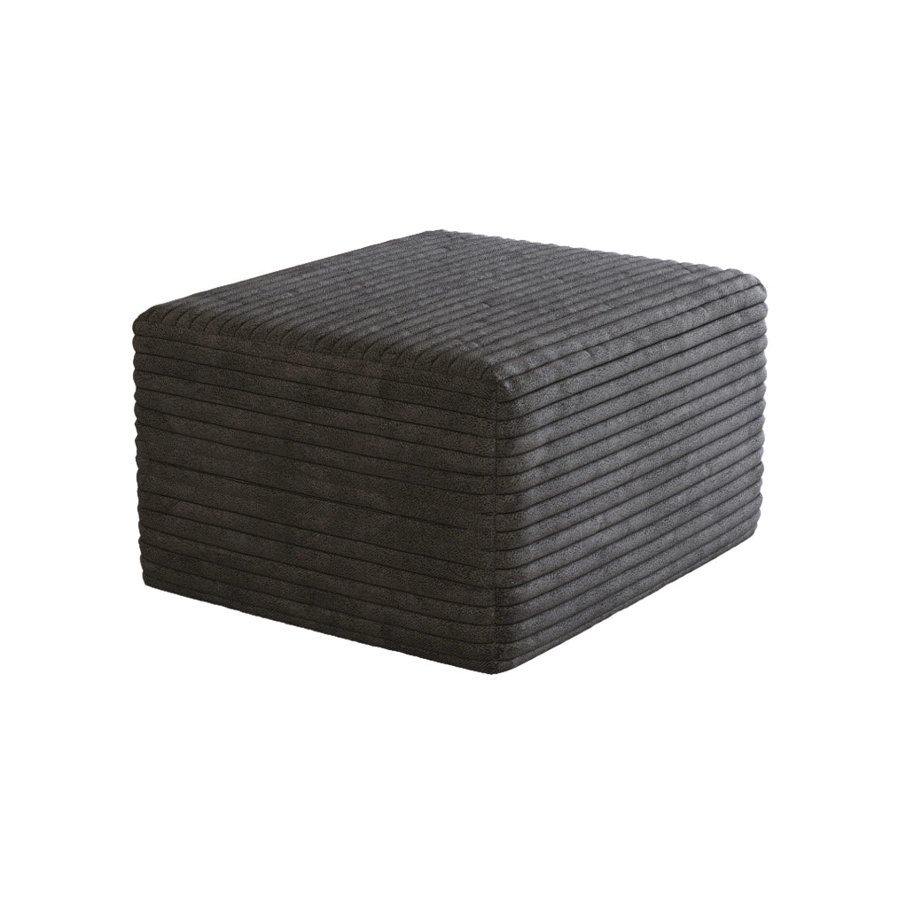 OTTOMANA modulare in tessuto corduroy Dark Grey