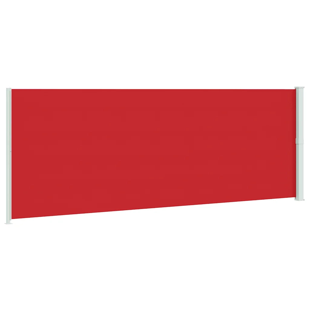Tenda Laterale Retrattile per Patio 220x600 cm Rossa