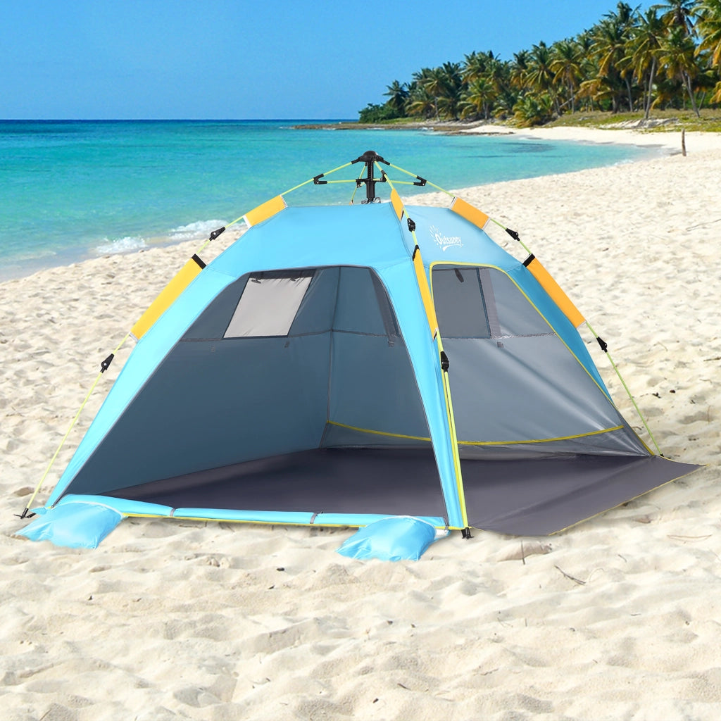 Tenda Pop-up da Giardino ¨C zephmum ¨C 220x173x120 cm Azzurro