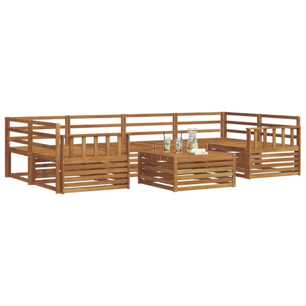 Set di divani da esterno 7 pcs Naturale 3373089