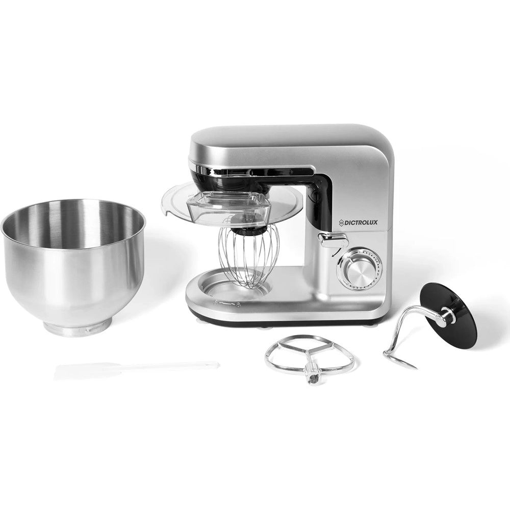 Trade Shop - Impastatrice Planetaria Cucina Multifunzione Con Ciotola Acciaio 6,2lt 1300w Manopola Led -