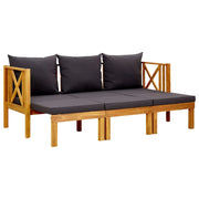 Panchina da giardino arredo esterno per patio terrazzo 3 posti con cuscini 179 cm legno massello di acacia 02_0011319