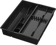 Set di posizionamento - 39 x 30,5 x 7 cm (L x L x A) - 7 piatti - Realizzato in UE - Materiale plastico BPA-free - Cassetto di posizionamento - Scatola di posizionamento colore: nero