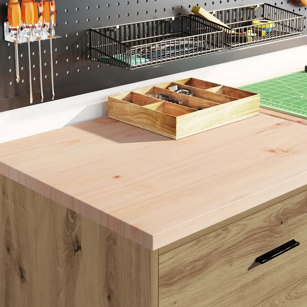 Armadi da Garage 2 pz Rovere Artigianale in Legno Multistrato 3328340