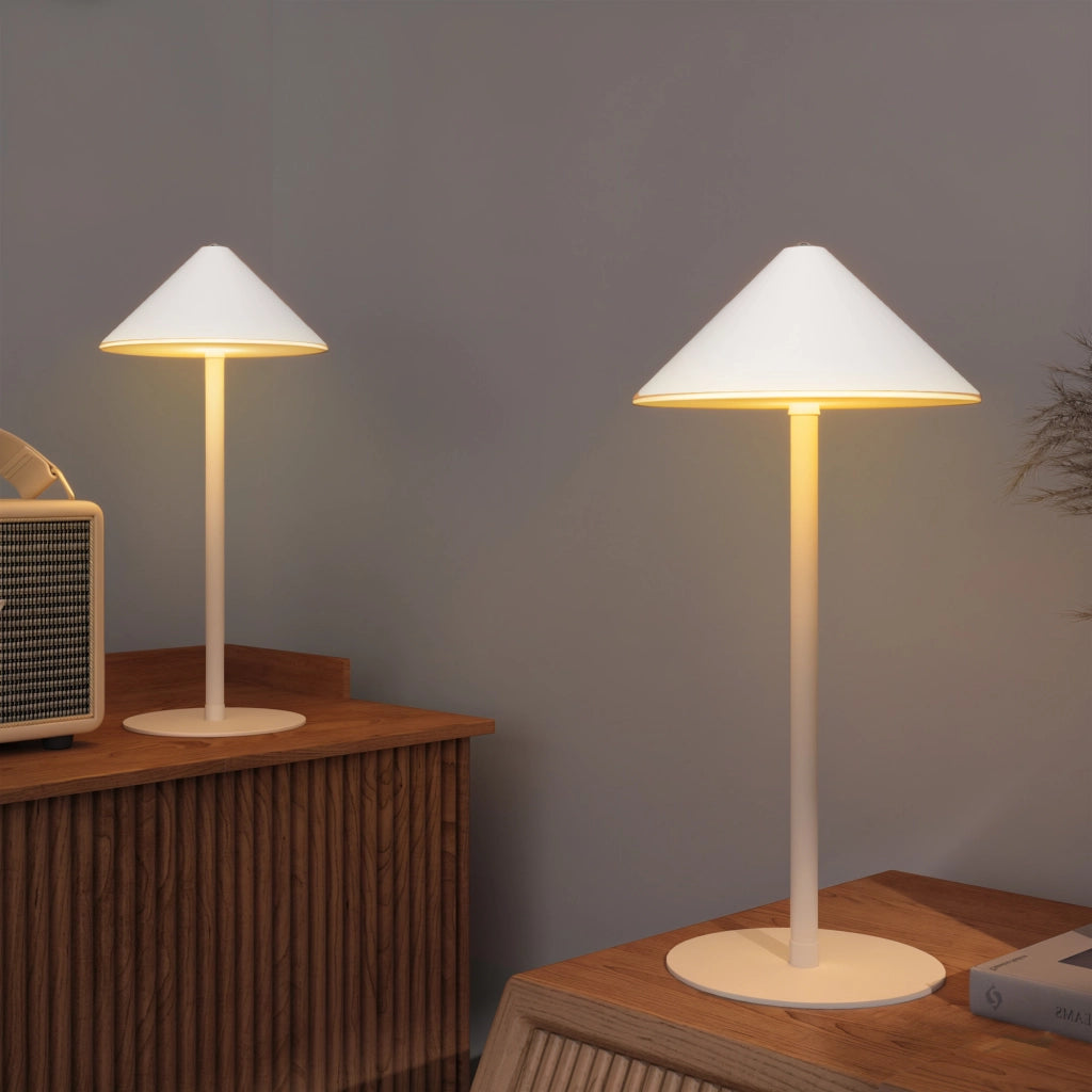 Lampada da tavolo LED ¨C zephmum ¨C Bianco, USB ricaricabile, Touch