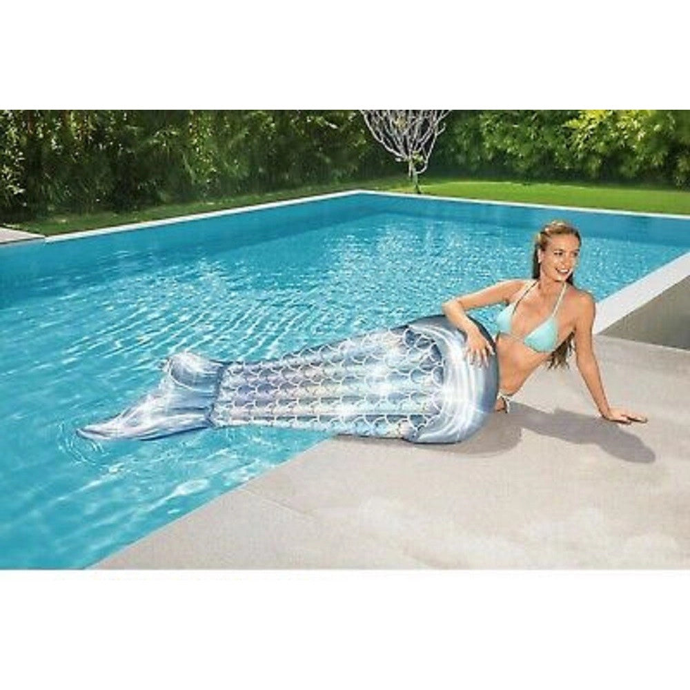 Trade Shop - Materassino Gonfiabile Fashion Coda A Sirena Iridescente 193x101cm Piscina 43413 -